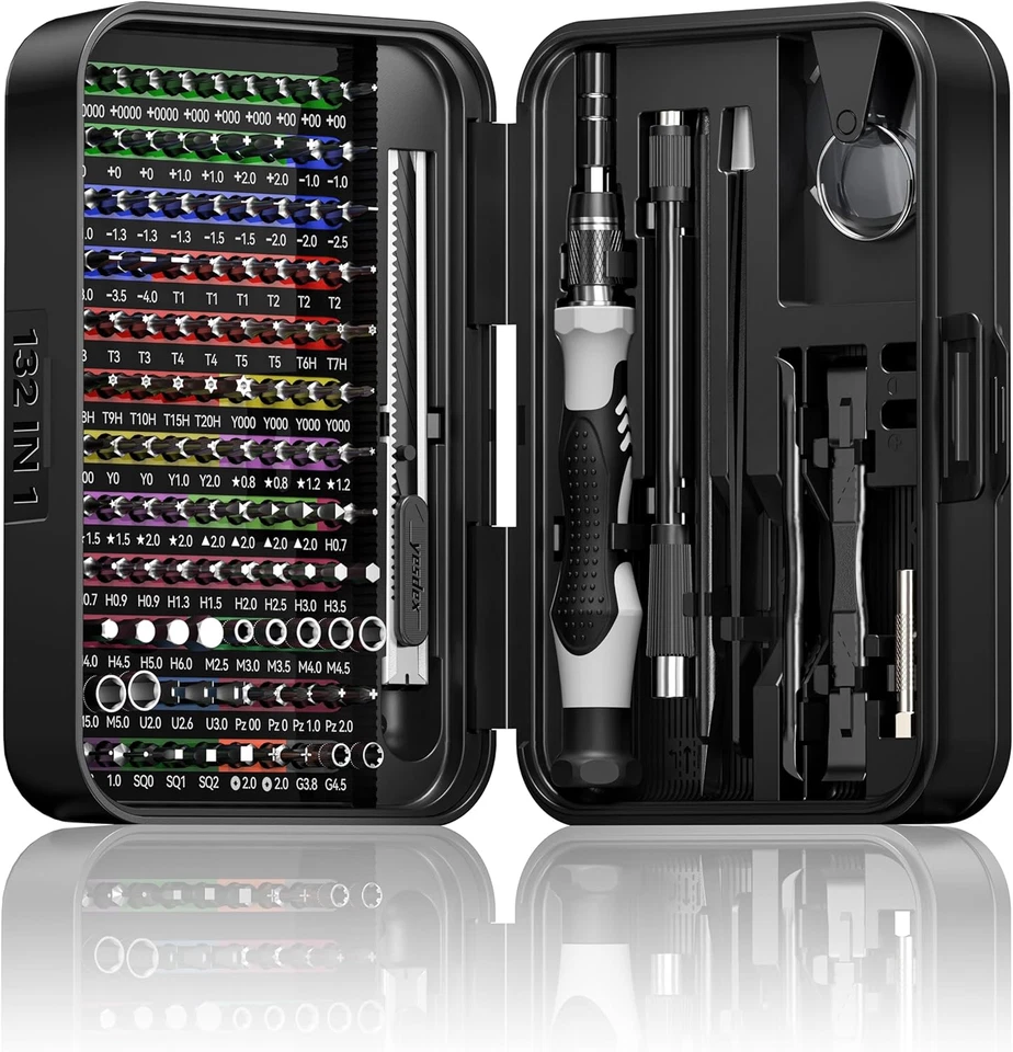 Precision Screwdriver Set 132In1 Magnetic Bits Screw Kit Laptop Screw Drive Re