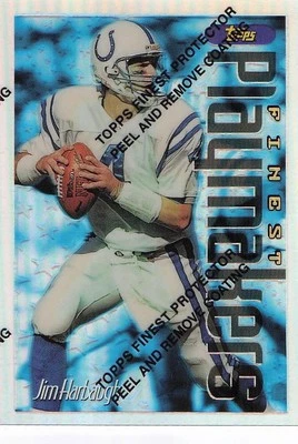 1996 Finest #165 Jim Harbaugh Refractors - Image 1 of 2