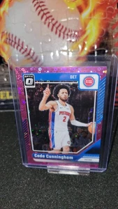 2024-25 Optic Cade Cunningham Fast Break Pink 18/25 Holo #26 Detroit Pistons - Picture 1 of 2