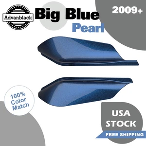 Deflectores de aire de cuadro medio Advanblack Big Blue Pearl para Harley Touring 09+ - Imagen 1 de 10