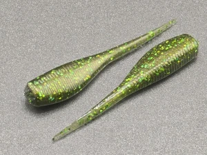 (24)  2" SLAB HUNTER "Grasshopper" GRUBS BAIT JIGS CRAPPIE PANFISH BABY SHAD - Picture 1 of 2