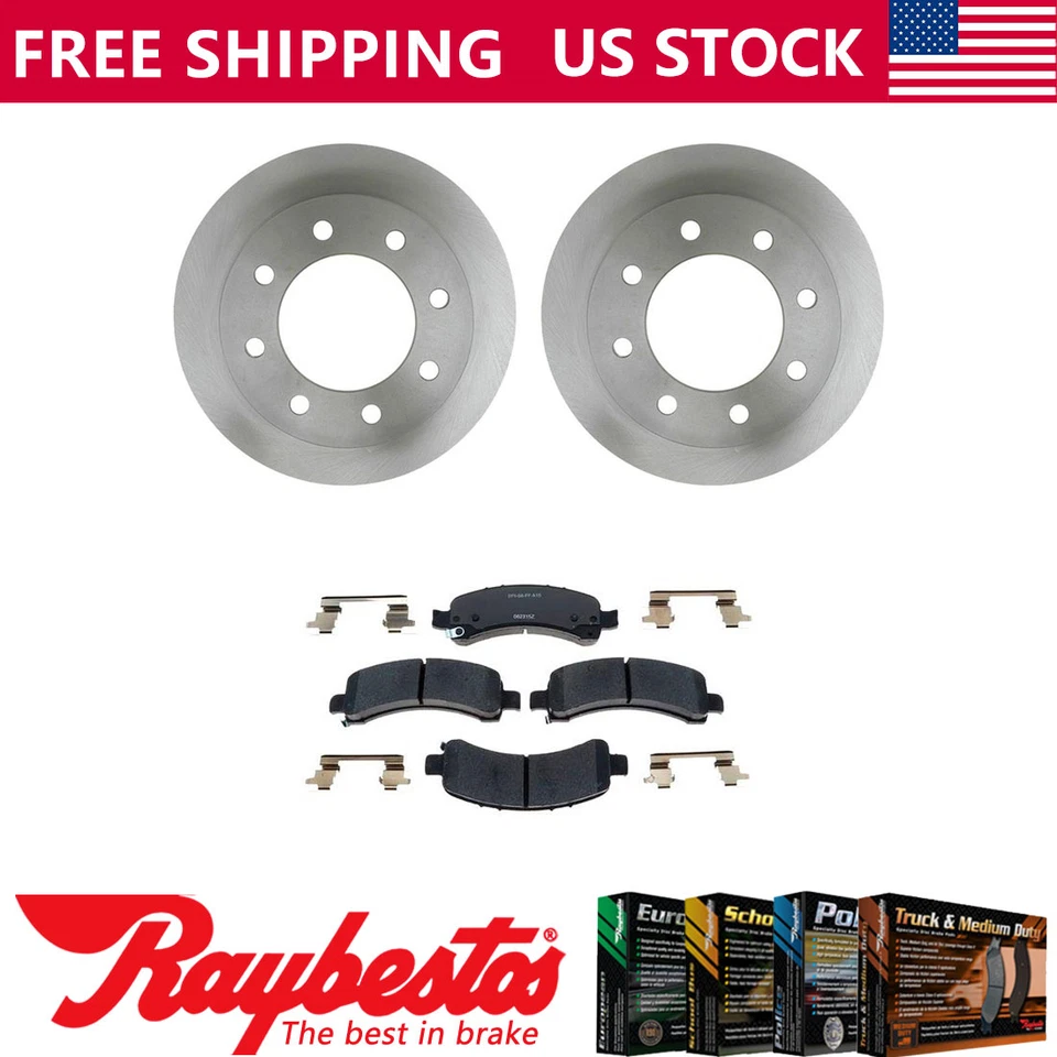 Juego de rotores de freno traseros + pastillas de freno de cerámica para Chevrolet Express 2500 2003-2005 Foto 1 de 4