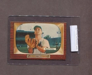 1955 BOWMAN BASEBALL-#162 CHARLIE MAXWELL  (COLLECTOR GRADE) - Picture 1 of 1