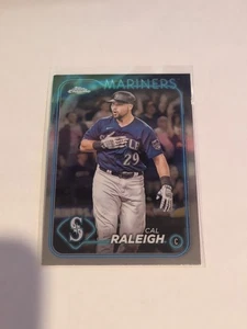 2024 Topps Chrome Cal Raleigh Seattle Mariners #119 - Picture 1 of 2