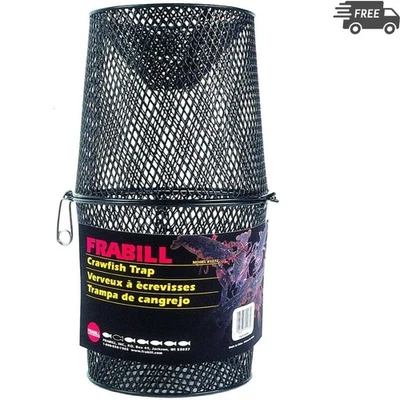 Eficiente trampa para cangrejos torpedo con acabado de vinilo negro | Esencial para pesca Foto 1 de 3