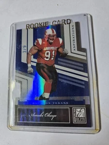 2007 Amobi Okoye /9 Elite Blue Aspirations Die Cut Parallel HOUSTON TEXANS RC - Picture 1 of 2