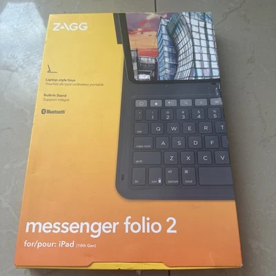 Teclado y Funda ZAGG Messenger Folio 2 Apple iPad 10.9" 10ª Generación NuevoOB Foto 1 de 4