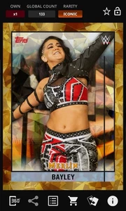 Bayley - Gold Atomic Iconic - Topps Slam Merlin 25 Digital - Imagen 1 de 1