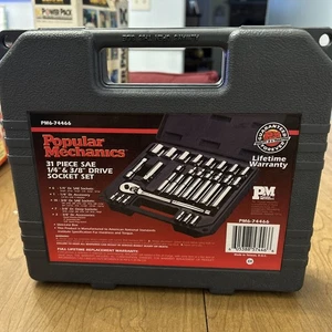 Popular Mechanics 31 Piece 1/4” & 3/8” Drive Socket Set - Bild 1 von 2