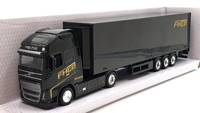 Burago escala 1/43 #18 31461 - Volvo FH16 Globetrotter 750 XXL - negro Foto 1 de 4