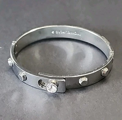 Michael Kors Studded Hinge Bracelet in Silver - Image 1 of 4