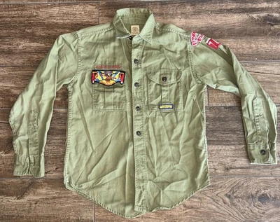 VINTAGE 60s Boy Scouts America Uniform Shirt EL-KU-TA Salt Lake City Sanforized - Image 1 of 4