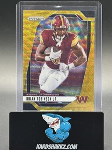 Panini Prizm Brian Robinson Jr. #288 Gold Wave Prizm ssp #'d/10 2024  - Imagen 1 de 2