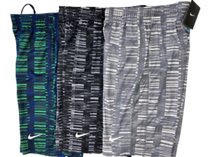 Nike Boys Youth Dry-Fit Shorts Green, Black, and Grey Colors