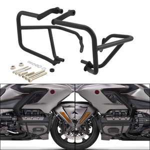 Black Engine Guard Crash Bar Fit For Honda Goldwing GL1800 Bagger 2018+ - Picture 1 of 16
