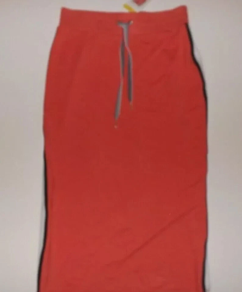 Tommy Hilfiger Small Women's Skirt Midi Coral With Drawstring Waist