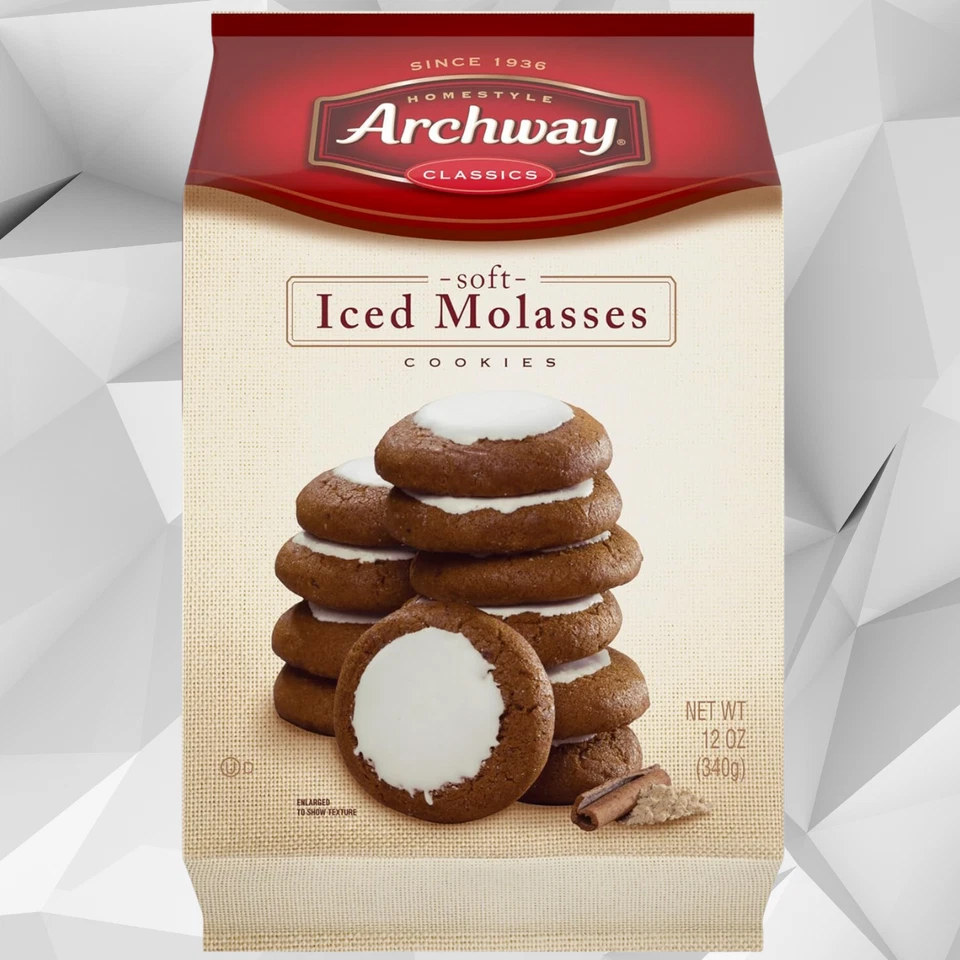 Archway Iced Molasses Cookies 12 Oz Bag