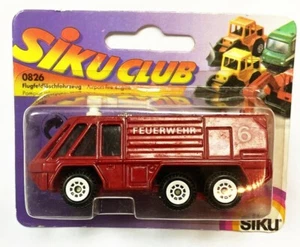 Siku 0826 Airport Fire Truck Blister Card - Picture 1 of 1