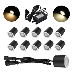 10x Lámpara empotrada de suelo LED Lámpara de suelo Terraza exterior Jardín Iluminación Puntos - Imagen 1 de 16