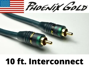 10 ft. Cable de video compuesto RCA interconexión enchapado en oro 24k 100% doble blindaje - Imagen 1 de 6