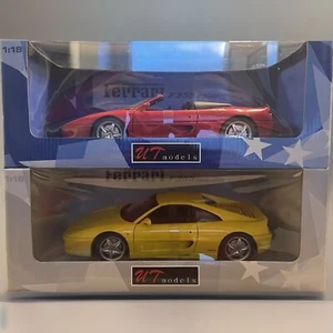 UT Models Bundle lot: 1:18 Ferrari F355 Spider Convertible RED & GTB YELLOW - Picture 1 of 19