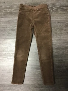 H&M Girls Brown Corduroy Skinny Jeggings Size 6 - Picture 1 of 2