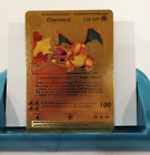 Pokemon Rare Gold Foil Charizard 004/102 120Hp