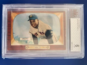 Bowman #184 1955 Willie Mays BVG 6 - Imagen 1 de 2
