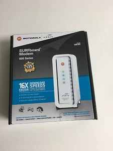 ARRIS MOTOROLA SB6183 SURFboard DOCSIS 3.0 Cable Modem, White - Picture 1 of 12