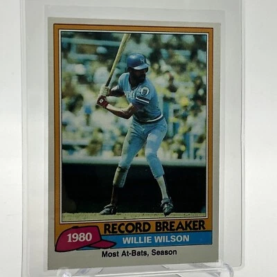 Tarjeta de béisbol 1981 Topps Willie Wilson #208 casi nueva-como nueva envío gratuito Foto 1 de 3