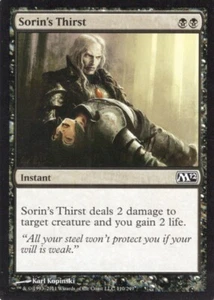 SORIN'S THIRST 110/249 M12 CORE SET 2012 MTG MAGIC HP (yourdeckbuilder) - Picture 1 of 1