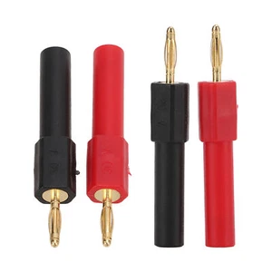 5set Banana Plug Adapter PA Brass Material 2mm/0.08in Male To 4mm/0.16in Female - Picture 1 of 22