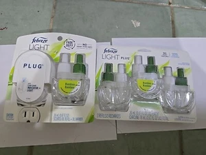 FEBREZE LIGHT FADE DEFY PLUG AIR FRESHENER STARTER KIT BAMBOO WARMER  OIL refill - Picture 1 of 1