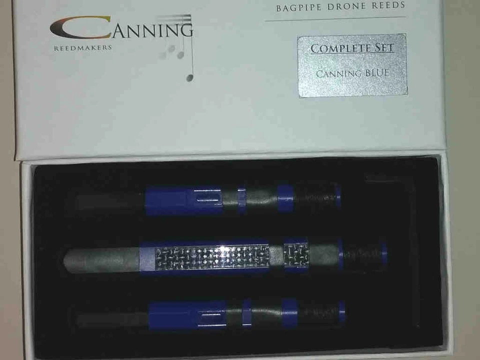 Juego de cañas de dron azul enlatado Foto 1 de 1