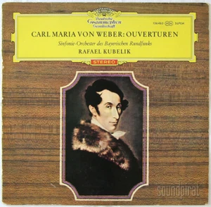 KUBELIK VON WEBER OVERTURES DGG ED.1 RED STEREO TULIP SLPEM 136463 EX - Picture 1 of 3