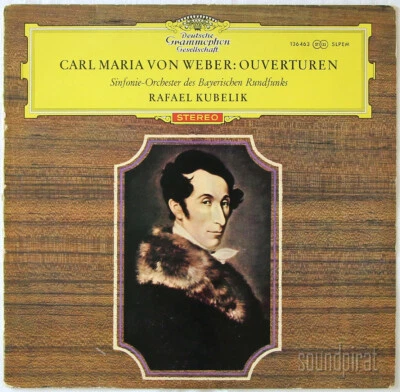 KUBELIK VON WEBER OVERTURES DGG ED.1 RED STEREO TULIP SLPEM 136463 EX - Image 1 of 3