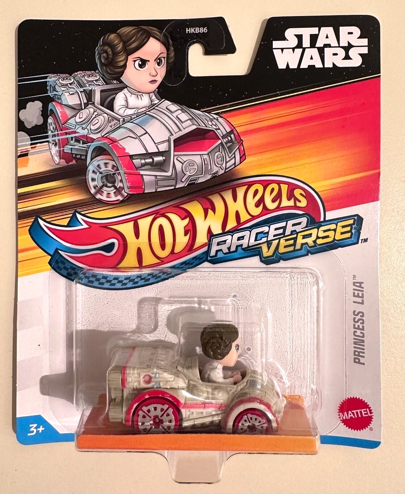 Nuevo en caja Hot Wheels Racer Verse Disney Star Wars Princesa Leia Coche Diecast Escala 1:64 Foto 1 de 1