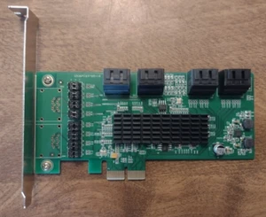 SYBA SI-PEX40071 8 Internal SATA III Ports PCI-Express Card W/ 8xSata Cables - Afbeelding 1 van 4