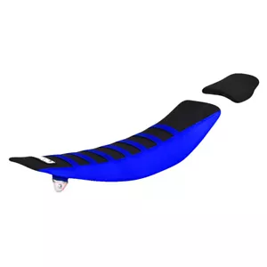 Yamaha YZF 450 2018-2022 cubierta de asiento por Enjoy MFG azul negro costillas azules #158 - Imagen 1 de 5