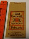 * RARE - Vintage - OLD DOMESTIC Tobacco BAG - Lancaster, Pa *