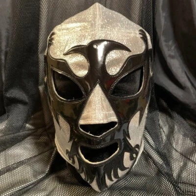 Silver glitter/Bushio Mil Mascaras wrestling mask talent goods collection c137 - Image 1 of 4