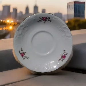 Wawel Teerosen Montgomery Ward Untertasse 6" Fine China Made in Poland - Bild 1 von 7