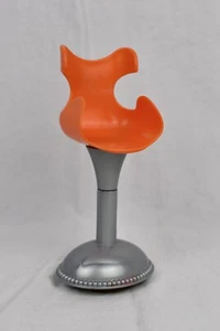 Barbie Doll House Furniture Glitter Hair Salon Orange Hair Dresser Chair Suction - Picture 1 of 6