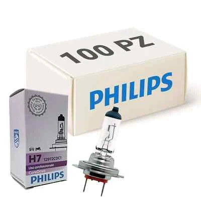 100x LAMPADE PHILIPS COREDRIVE H7 12V 55W COD. 12972CDC1 PER AUTO MOTO QUAD - Immagine 1 di 3
