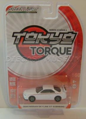 Nissan Skyline GT-R 2001 '01 BNR34 Tokyo Torque Serie 2 Greenlight Diecast 2018 Foto 1 de 2