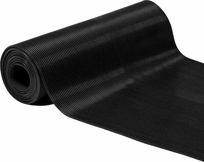 RIB  Gym Floor Mat  Rubber Roll Garage Golf Cart Truck Bed Flooring - Image 1 of 3