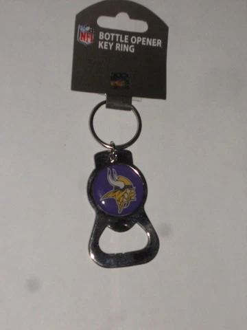 Minnesota Vikings NFL Licensed Bottle Opener Key Ring New Cover