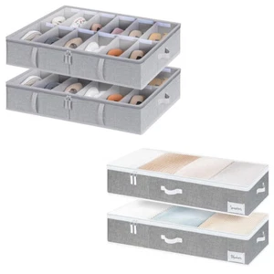 Underbed Storage Containers for Clothes, Shoes, Blankets-1735297644 - Picture 1 of 9