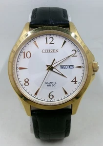 Gent's Citizen Quartz Watch Analogue Day Date Full Working Order - Picture 1 of 5