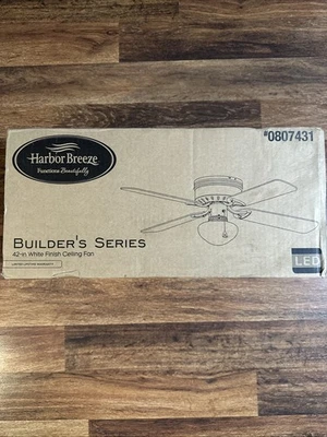 Harbor Breeze Ceiling Fan 42-inch White Finish 0807431 - Brand New! - Image 1 of 4